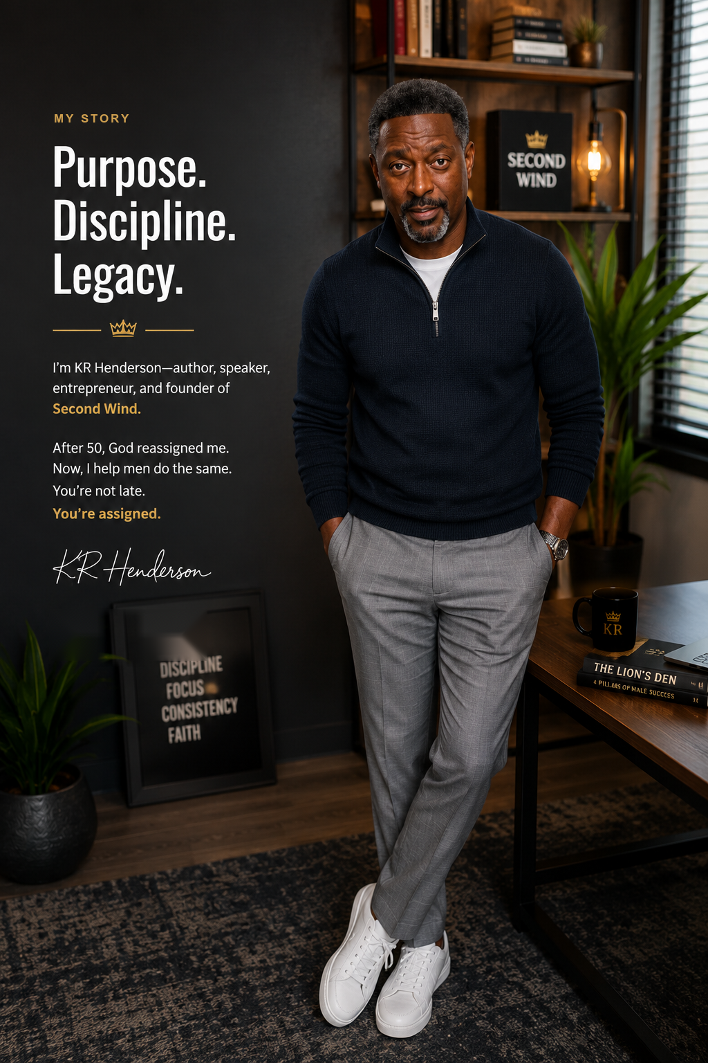 KR Henderson, My Story. Purpose. Discipline. Legacy.